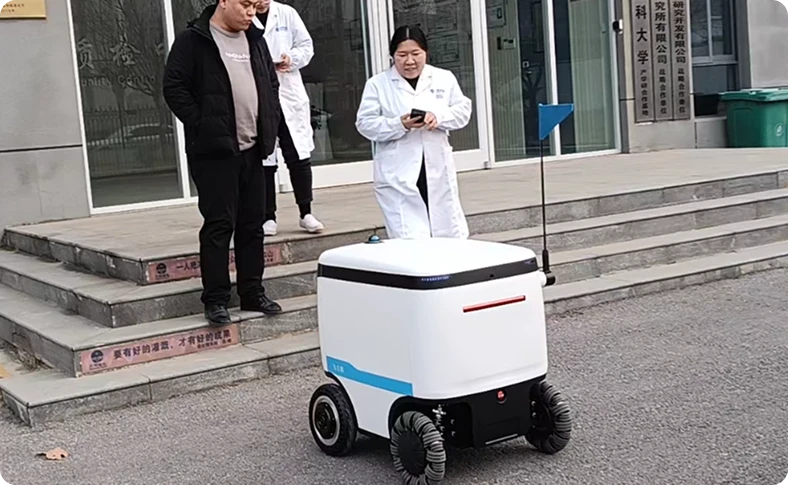 Прорыв в области умной логистики: Hebei Wanbang Fulin Pharmaceutical D eploys Speedybot для бесшовной доставки внутри и на улице
